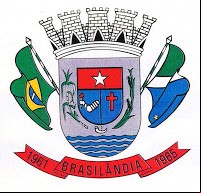Brasão da cidade de Brasilandia - MS